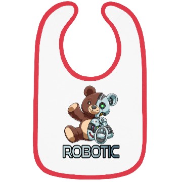 Discover Funny Bear Robot Robotic Cuddling Cyborg Bibs