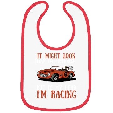 Discover Racing Race Car Driver And Muscle Car Bibs