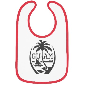 Discover Guam Seal Guam Flag USA Guamanian Chamorro Bibs