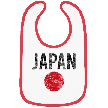 Discover Japan flag vintage Bibs
