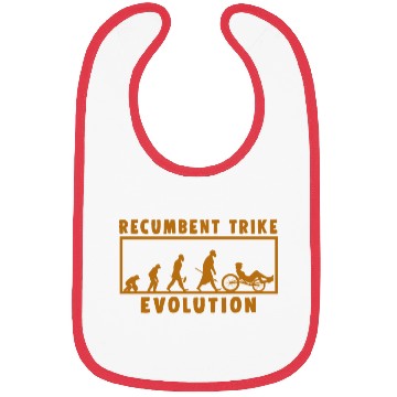 Discover Recumbent Trike Evolution Bike Cycling Biking Gift Bibs