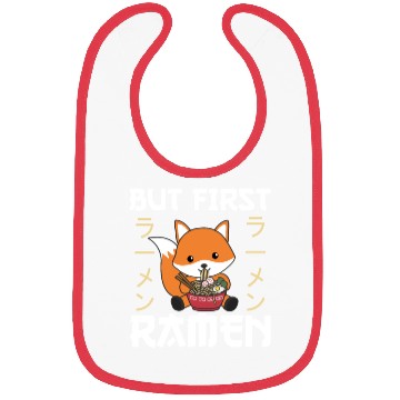 Discover Fox Powered By Ramen Cute Kawaii Foxes Bibs