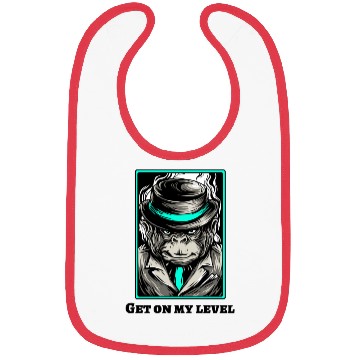 Discover Cool chimpanzee gangster monkey Bibs for
