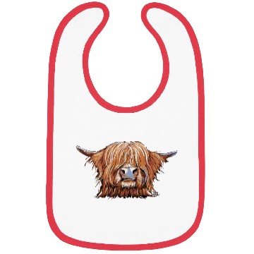 Discover Highland Cow Print Animal Print ' Charmer ' Bibs