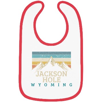 Discover Jackson Hole Wyoming Vintage Mountains Nature Souv Bibs