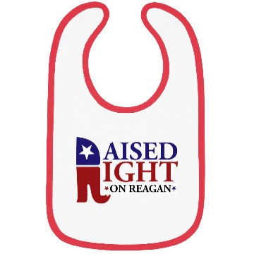 Discover Raised Right On Reagan 80'S Nostalgia Bibs