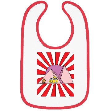 Discover Camping Nature Vintage Bibs