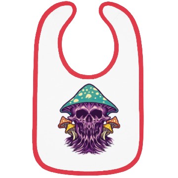 Discover Skull Mushroom Garden Bibs
