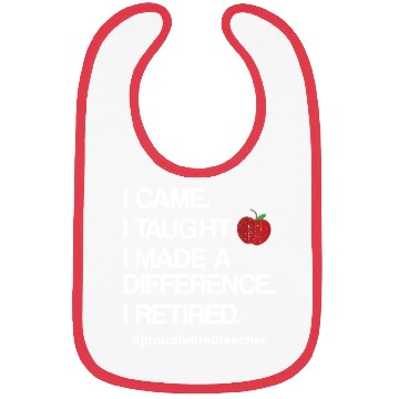 Discover Funny Teacher Retirement Retired School Teacher Bibs