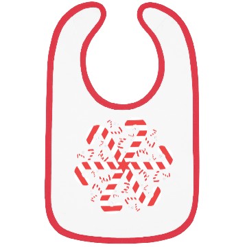 Discover Candy Cane Gift Snowflake Candy Cane Christmas Bibs