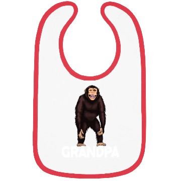 Discover Monkey Grandpa Chimpanzee Bibs