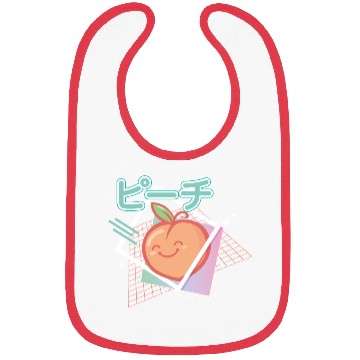 Discover 90s peach kawaii Bibs