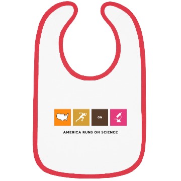 Discover America Runs On Science - Coffee, Geek, DNA, Nerd Bibs