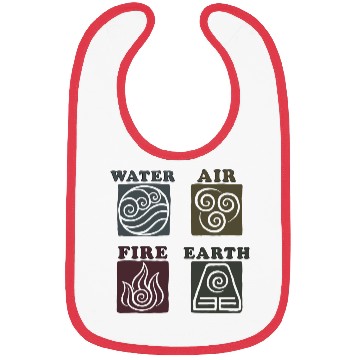 Discover Avatar The Last Airbender Elements Box Up Bibs