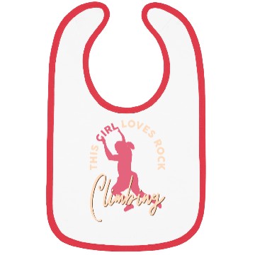 Discover Rock Climber Boulder This Girl Loves Rock Climbing Bibs