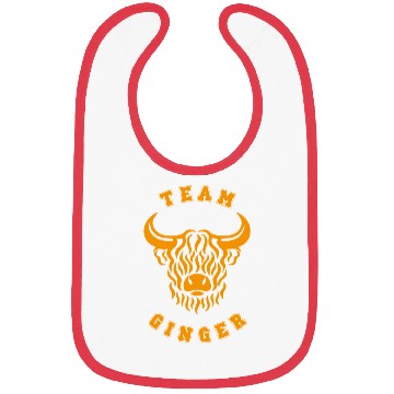 Discover Team ginger cow farmer highland cattle Scottish Bibs