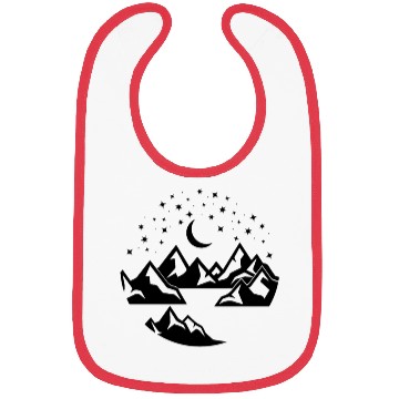 Discover Moon travel adventure hiking camping gift Bibs
