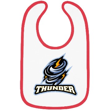 Discover Thunder lighting storm scary weather Bibs