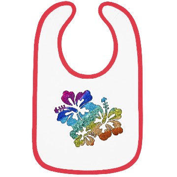 Discover hibiscus glitter Flower Bibs