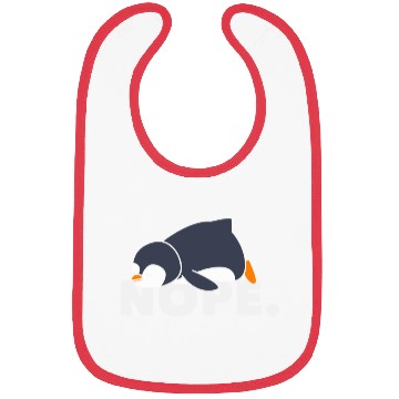 Discover Lazy Penguin Relaxed Nope Gift Bibs