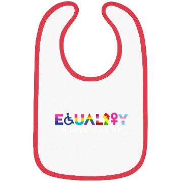 Discover Equality Hurts No One LGBT Black Disabled Bibs