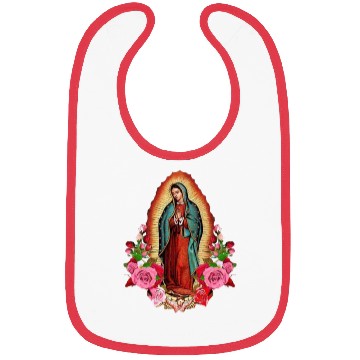 Discover Our Lady of Guadalupe, Mexican Virgin Mary, Mexico Bibs