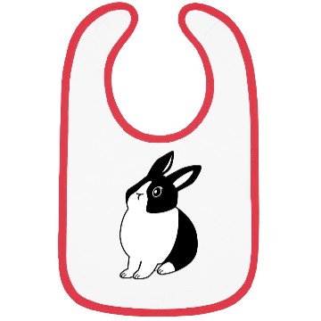 Discover Black And White Dutch Rabbit Bibs