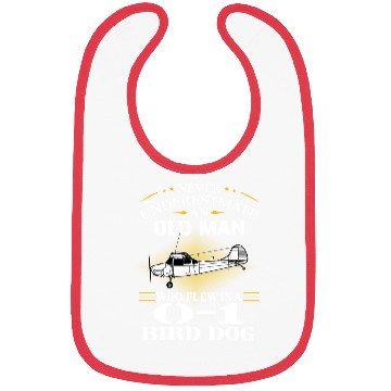 Discover Bird Dog Helicopter Old Man Bibs