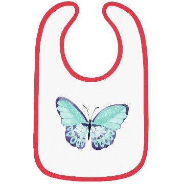 Discover Light Green Butterfly Bibs