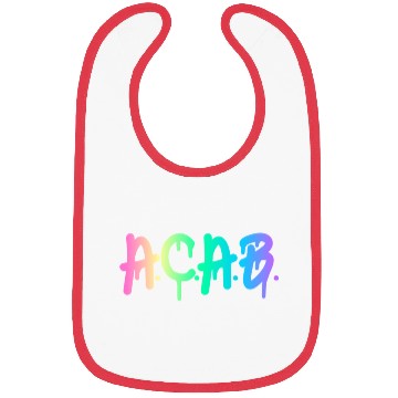 Discover ACAB Rainbow Drip Bibs