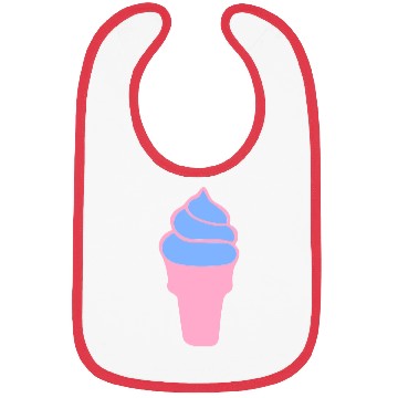 Discover Mint-Strawberry Ice-Cream Con-I Love Ice cream Bibs