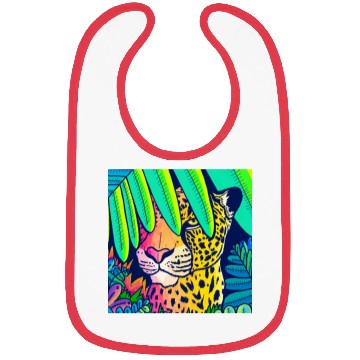 Discover Leopard in the jungle Bibs