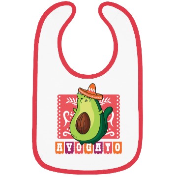 Discover AVOGATO " AVOCADO CAT MEXICAN " Bibs