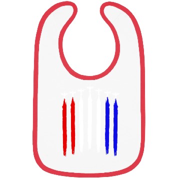 Discover V-22 Osprey Helicopter Red White Blue Contrails Bibs