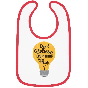 Discover Psychology Don't Believe Everything You Think Gift Bibs