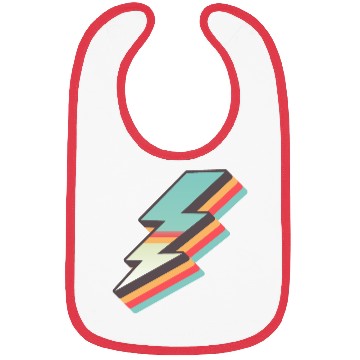 Discover retro vintage lightning bolt Bibs