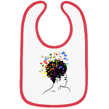 Discover afro butterfly Bibs