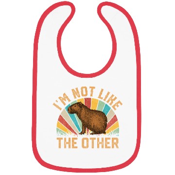 Discover Capybara I'M NOT LIKE THE OTHER Bibs