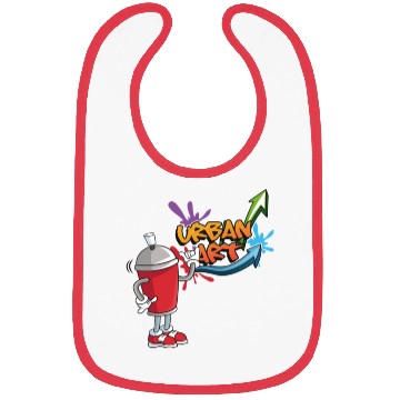 Discover Graffiti Red Bibs