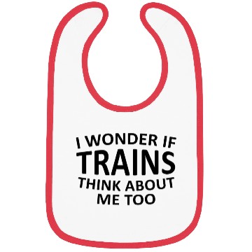 Discover Train Watching Trains Funny Gift Bibs