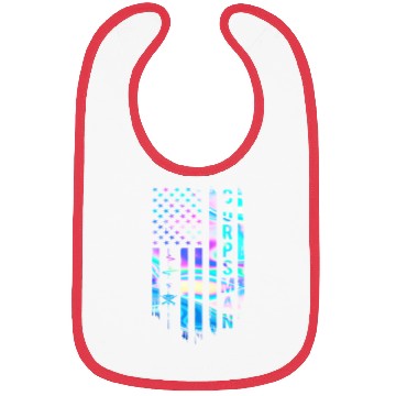 Discover Awesome US Flag Heart Corpsman Bibs