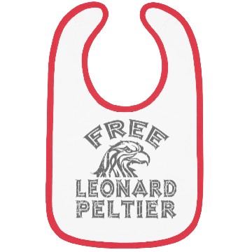 Discover FREE LEONARD PELTIER EAGLE NATIVES grau used look Bibs