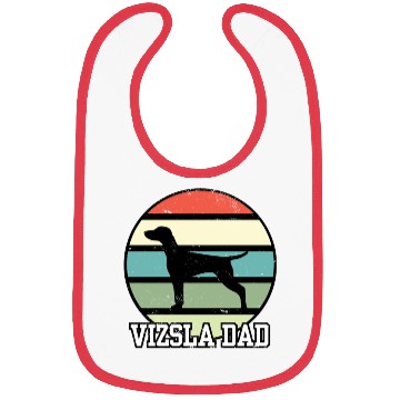 Discover Vizsla Dad I Retro Vizsla Dad Bibs