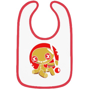 Discover Cute Goth Emo Halloween Kawaii Voodoo Doll Bibs