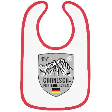 Discover Garmisch Mountain Germany Emblem Bibs
