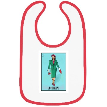 Discover La Chingona The Bad Ass Woman Card Mexican Lottery Bibs