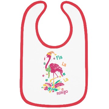 Discover Christmas Flamingo Merry Christmas Bibs