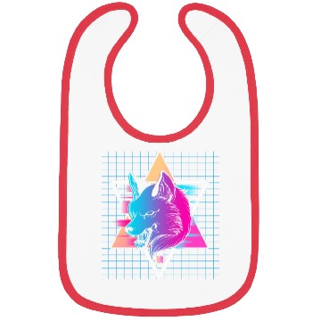 Discover Japan Vaporwave Wolf Bibs