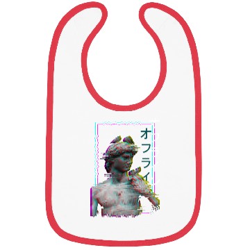 Discover Greek Statue Ancient Vaporwave Synthwave Glitch Bibs