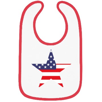Discover American Flag Bibs